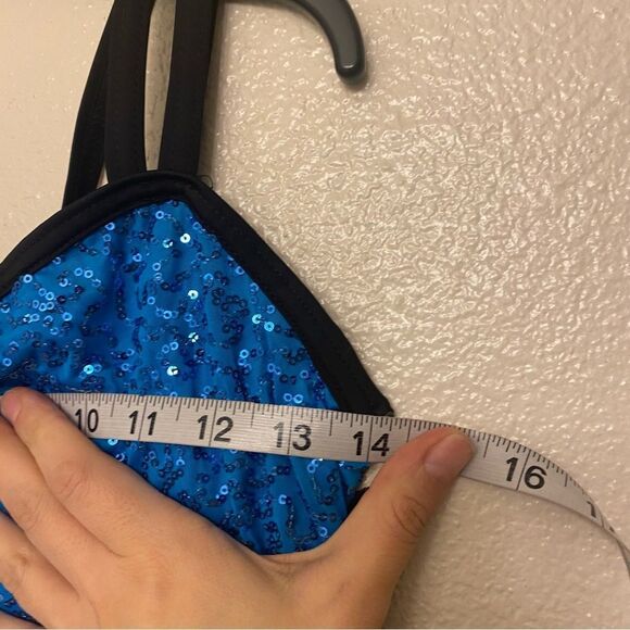 WEISSMAN Dance Costume blue jazz tutu sequin AIN'T NO OTHER MAN 10582 SA adult - Picture 7 of 10